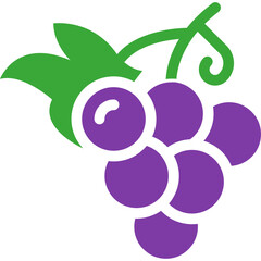 Fototapeta premium Bunch of Grapes Icon