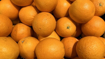 Full frame of orange background. oranges at the market