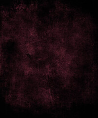 Dark red grunge scary background, horror texture with black frame and space for your design