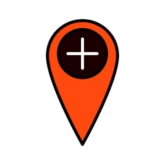 pointer with zoom and add icon