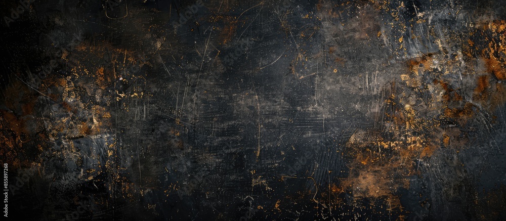 Poster a terrible dark black grunge background. copy space image. place for adding text and design