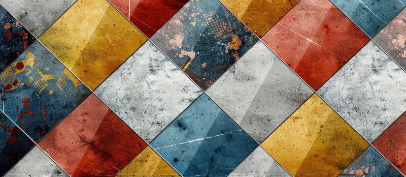 Digital Wall Tile Design, Geometric pattern, Abstract wall Decor. In Multi Colors. It can be used For Home Kitchen or Washroom Decoration, Wallpaper, Linoleum, Textile, Web Page