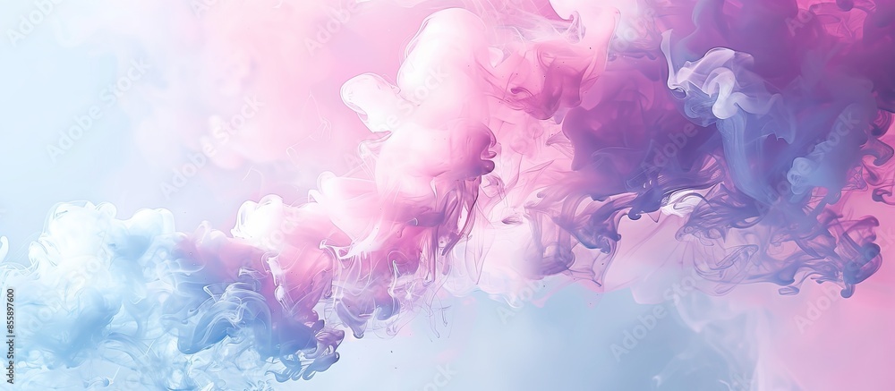 Poster color smoke pastel background abstract design isolated. copy space image. place for adding text and 