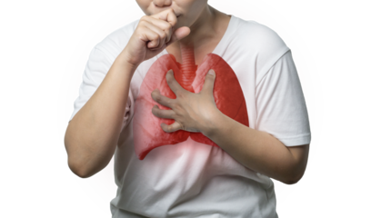 Female patients with respiratory or lung diseases, bad air, dust, tuberculosis, lung cancer, emphysema, cough from the flu, and viral infections. Double Exposure with lungs