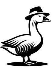 Goose SVG, Duck SVG, Bird SVG, Lake SVG, Animal SVG, Goose Silhouette, Goose Vector, Swan SVG, Goose Clipart, Cut file for Cricut SVG, JPG, PNG