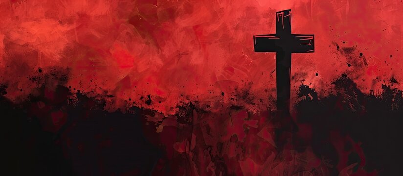 Christian faith t shirt design. Copy space image. Place for adding text or design