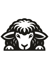 Sheep SVG, Peeping Sheep SVG, Peeping Animals SVG, Farm Animals SVG, Village SVG, Pig SVG, Sheep Silhouette, Sheep Vector, Clipart, Cut file for Cricut SVG, JPG, PNG