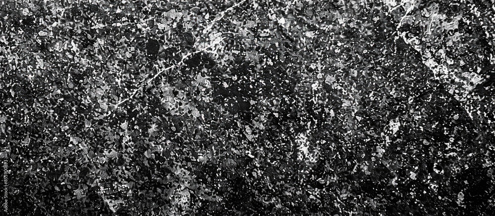 Poster black and white granite texture or abstract background. copy space image. place for adding text and 