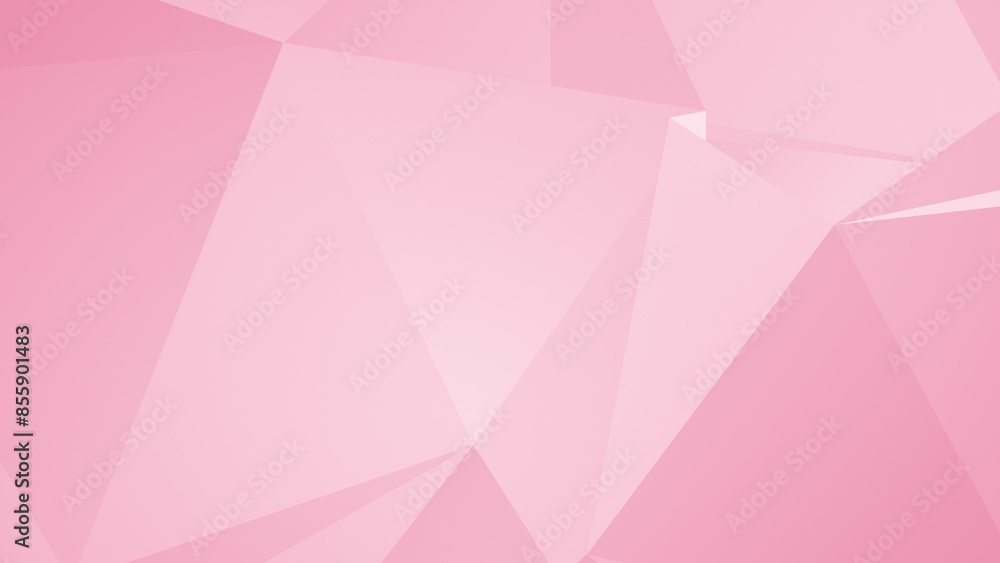 Poster abstract geometric triangle background in pink hues. high resolution full frame triangular backgroun