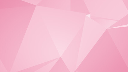 Abstract geometric triangle background in pink hues. High resolution full frame triangular background with copy space.