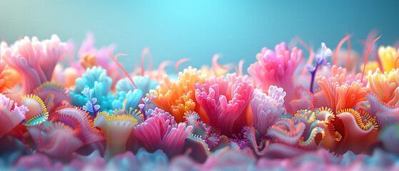 A vibrant underwater coral reef teeming with colorful marine life, with the geometric patterns of an ancient Thai silk tapestry (in shades of teal and coral) subtly visible in the background,