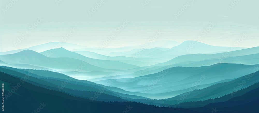 Poster mountain landscape. copy space image. place for adding text or design