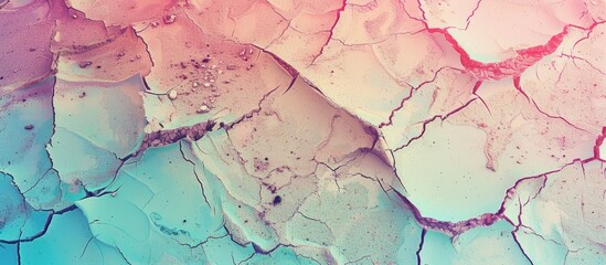 Cracked earth background pastel background  . Copy space image. Place for adding text and design