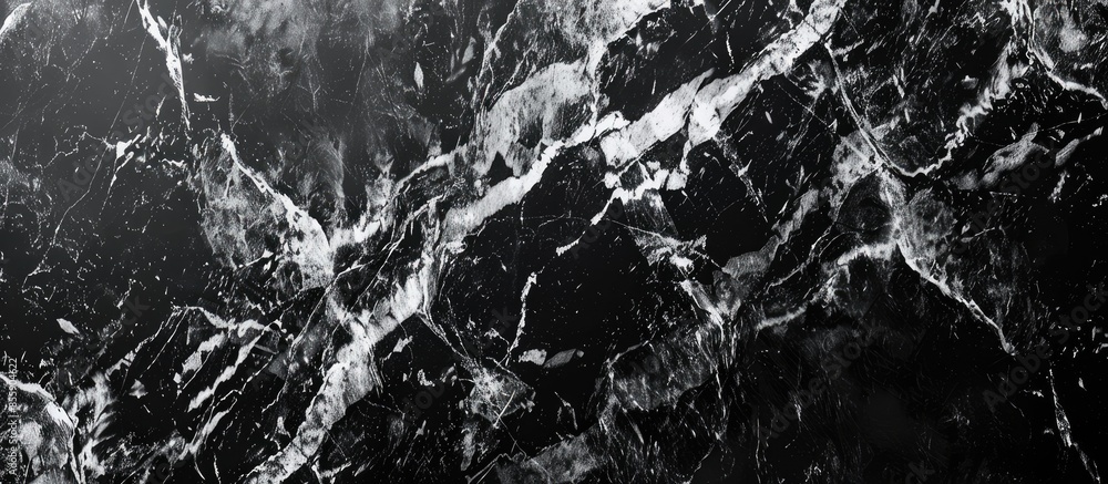 Poster pattern beautiful stone for background, marbled, black and white style. copy space image. place for 