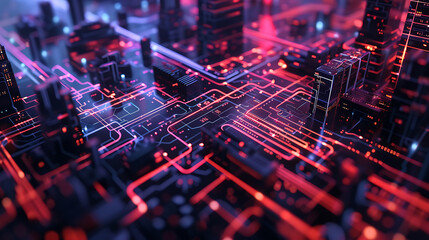 Obraz premium technology background