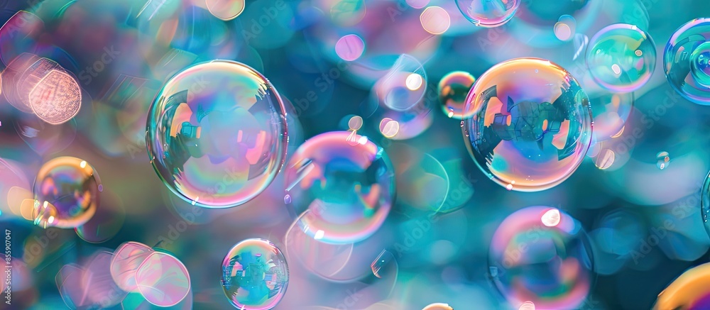 Aufkleber bubbles. copy space image. place for adding text and design