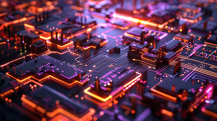 Obraz premium technology background