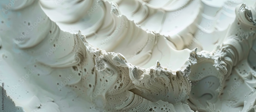 Poster close up view at the surface of a white marble stone. copy space image. place for adding text and de