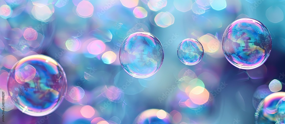 Poster bubbles. copy space image. place for adding text and design