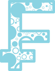 Bubble Currency font vector shape