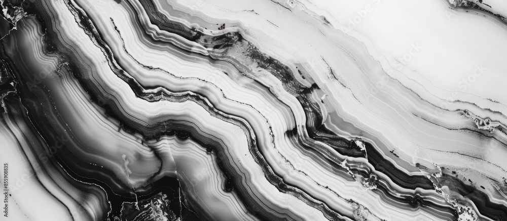 Poster pattern beautiful stone for background, marbled, black and white style. copy space image. place for 