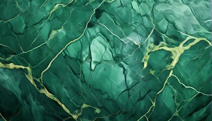 Obraz premium Rain forest green marble texture background, Ai Generated