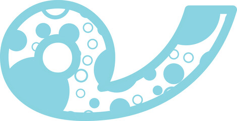 Bubble Thai font vector shape