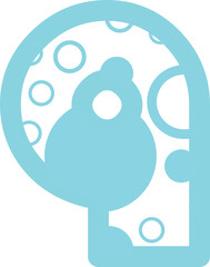 Bubble Thai font vector shape