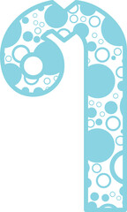 Bubble Thai font vector shape