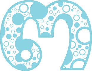 Bubble Thai font vector shape