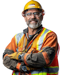 Smiling Male Worker Ready for the Job Site