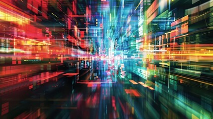 Fototapeta premium distorted glitch art tv screen with static pixel noise abstract digital background 3d rendering