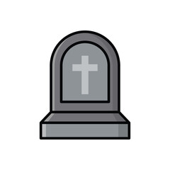 Obraz premium tombstone icon vector design template simple and clean