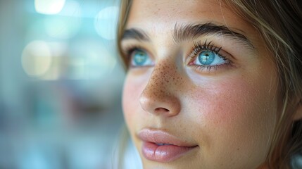 Skincare Preparation on Woman&rsquo;s Face &ndash; Beauty Treatment Concept