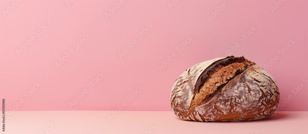 Poster inscription feel of black bread on a pastel background. copy space image. place for adding text and 