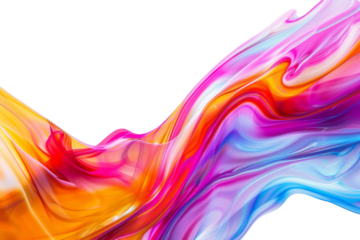 Colorful Abstract Pattern isolated on transparent background