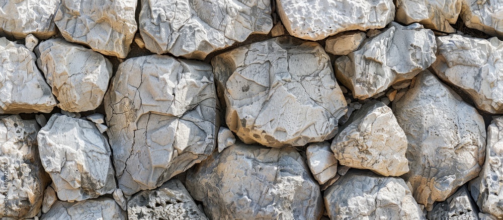 Poster texture of stone, large stones bound by cement. copy space image. place for adding text and design