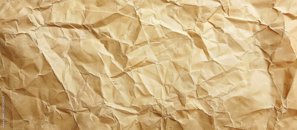 Poster kraft paper wrinkled texture. paper ragged edge background pastel background. copy space image. plac
