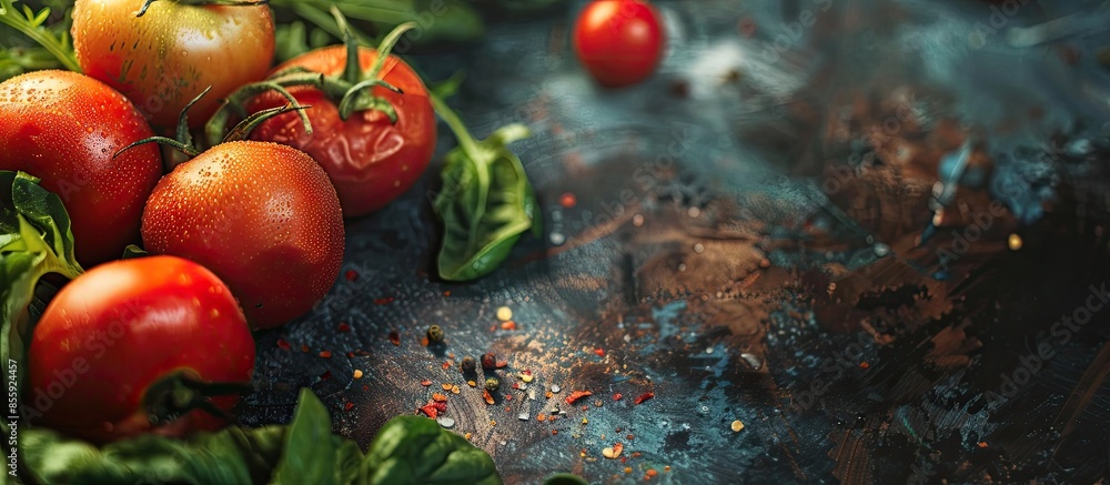 Poster vegetable. copy space image. place for adding text or design