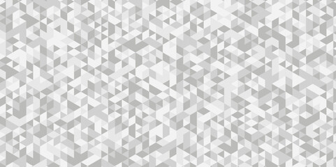 	
Seamless geometric pattern square shapes low polygon backdrop background. Abstract geometric wall tile and metal cube background triangle wallpaper. Gray and white polygonal background.