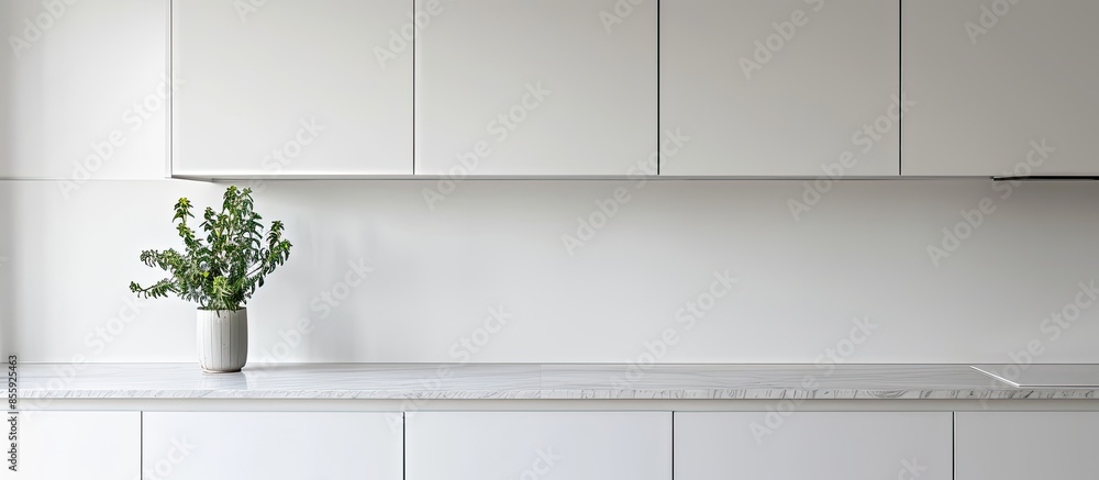Aufkleber white cabinet close up photograph. copy space image. place for adding text and design