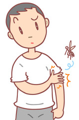病気・疾病のイラスト - 虫刺され・刺虫症・痒み・湿疹・皮膚疾患