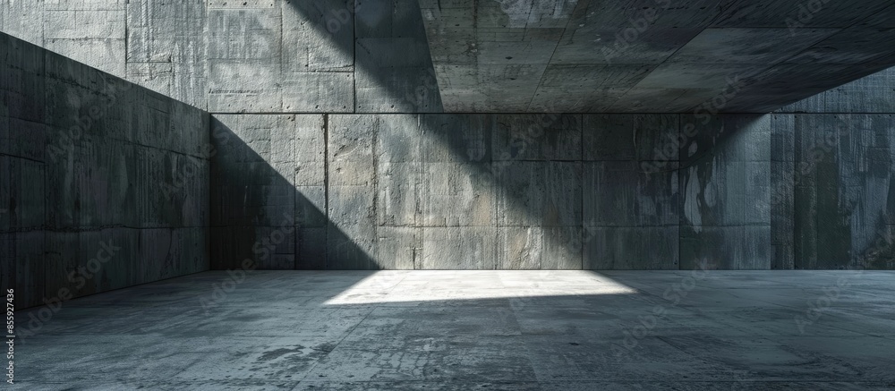 Poster empty dark abstract concrete room interior . copy space image. place for adding text and design