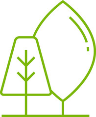 Tree Icon Line Art