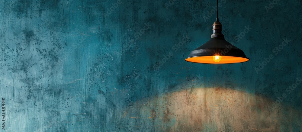 Poster vanity light fixture hanging on a wall. copy space image. place for adding text and design