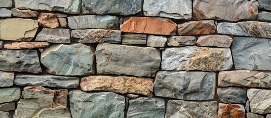 stone wall, brick, background. Copy space image. Place for adding text and design