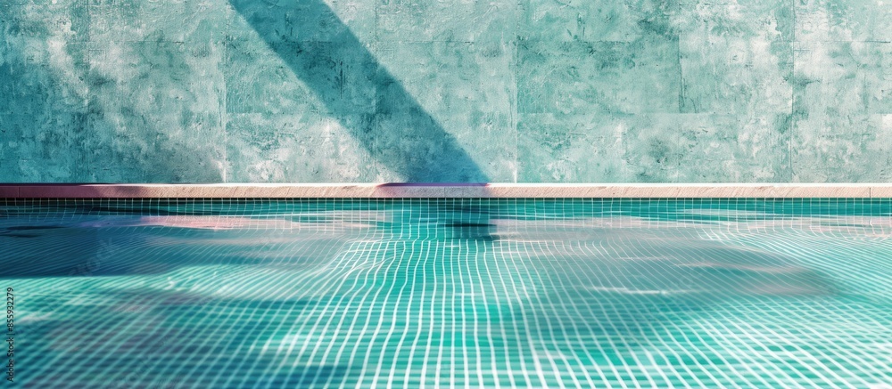 Aufkleber luxury swimming pool. copy space image. place for adding text and design