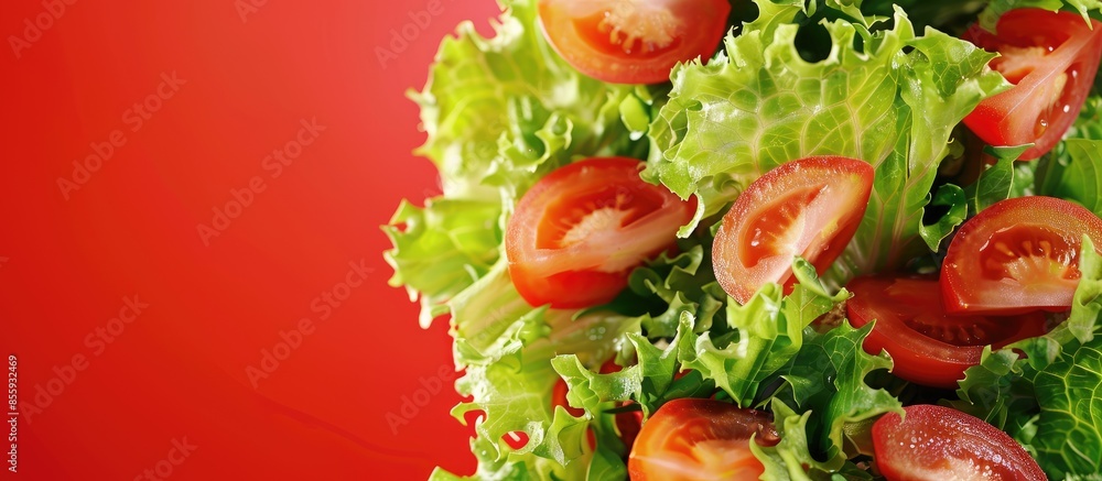 Poster salad. copy space image. place for adding text or design