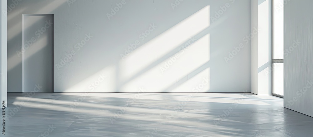 Poster room of minimal style. copy space image. place for adding text and design