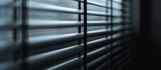 Lattice over the road. Black stripes. Close-up blinds. Copy space image. Place for adding text and design